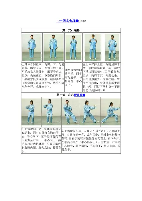 二十四式太极拳图解