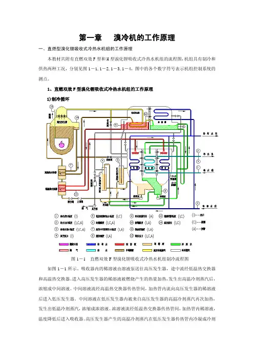 第一章   溴冷机的工作原理