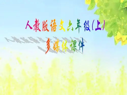 新课标人教版小学六年级语文上册：07彩色的翅膀课件PPT、优质教学课件