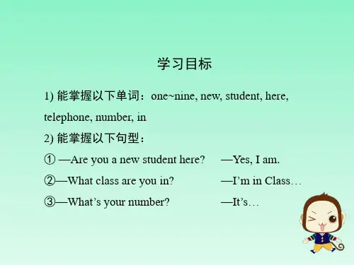 外研版七年级上册StarterModule2MyEnglishlesson课件共19张PPT