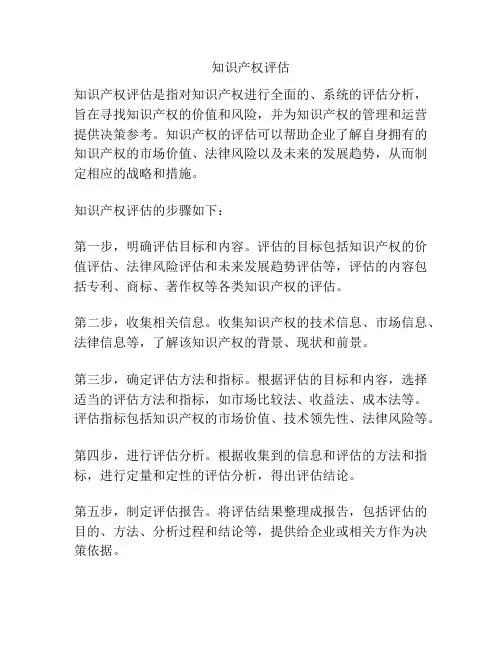 知识产权评估