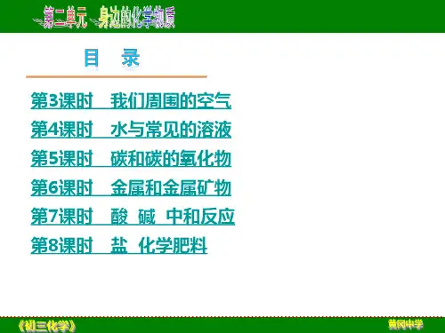 【名师精讲】《中考化学》考点复习之：单元二