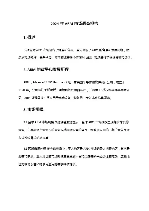 2024年ARM市场调查报告