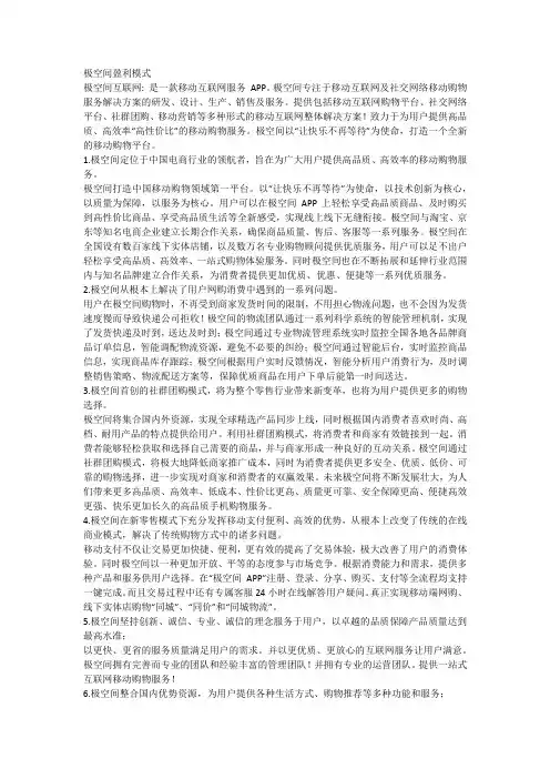 极空间盈利模式