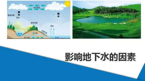 水文地质学基础：影响地下水的因素