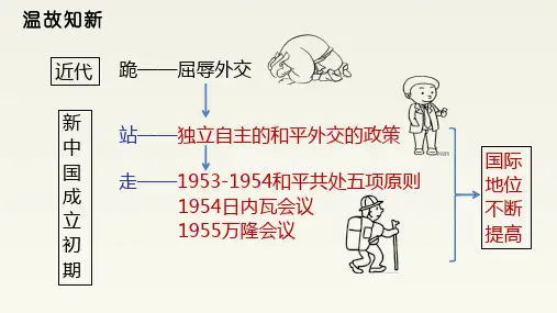 人教版八年级下册第五单元第17课外交事业的发展(25张PPT)