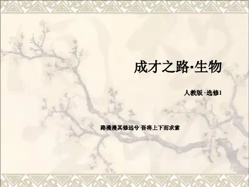 高中生物专题6植物有效成分的提取专题整合归纳课件新人教选修1