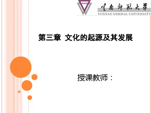 《文化学概论》第三章 文化的起源及其发展-38