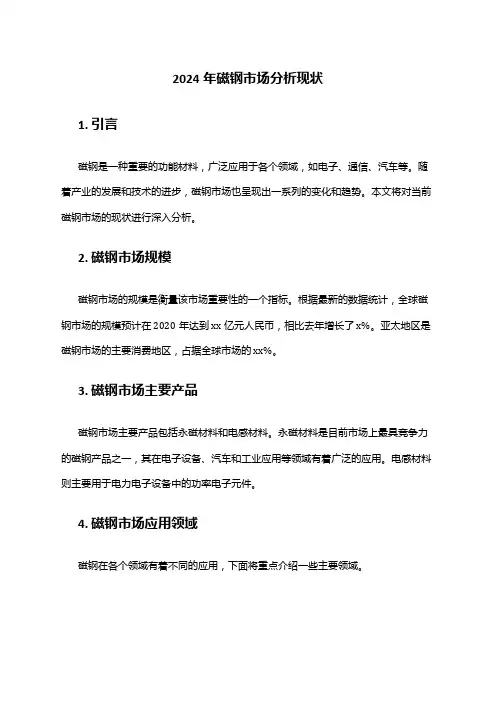 2024年磁钢市场分析现状