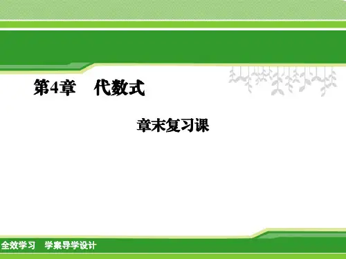 代数式 章末复习课课件