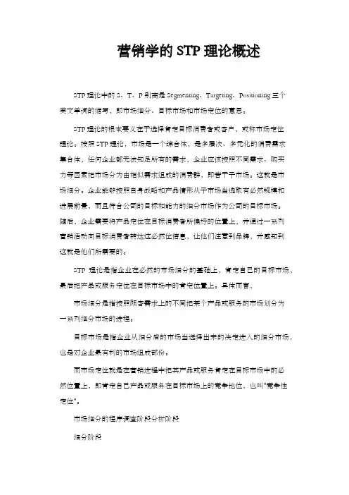 营销学的STP理论概述