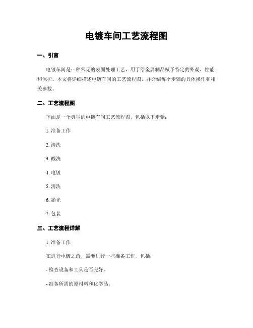 电镀车间工艺流程图