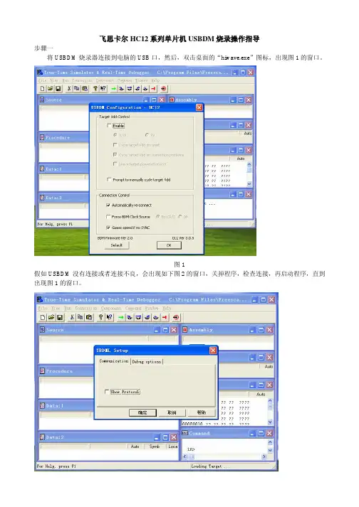 飞思卡尔HC12系列单片机USBDM烧录操作指导