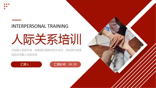 人际关系培训商业交往技巧PPT模板