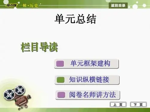 岳麓版历史一轮复习课件必修三第十五单元单元总结单元总结
