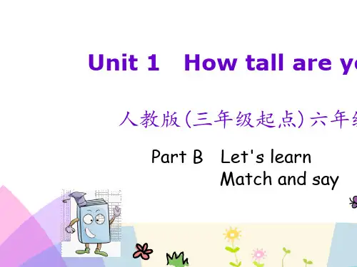 pep六年级英语下册Unit 1 Part B 第二课时课件正式版