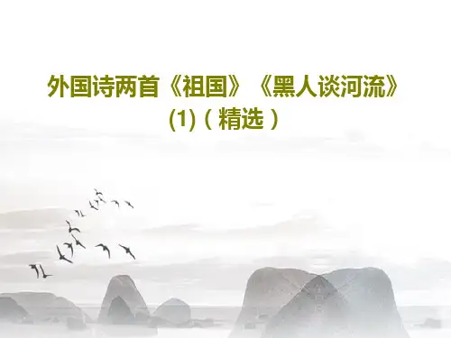 外国诗两首《祖国》《黑人谈河流》 (1)(精选)PPT文档共29页