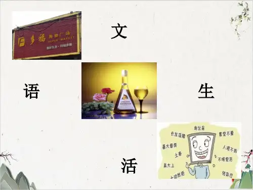 七年级语文部编版下册第六单元综合性学习《我的语文生活》PPT幻灯片