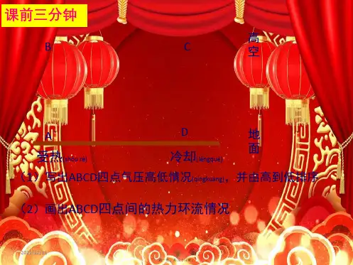 高中地理 第二章 地球上的大气 2.2 气压带和风带 气压带和风带的形成课件高一必修1地理课件