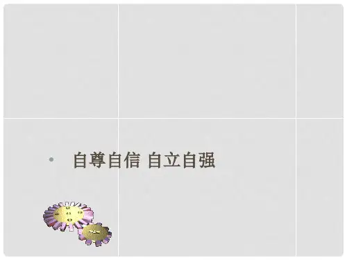 广东省中考政治专题总复习 自尊自信 自立自强课件(含