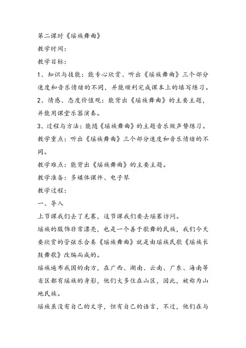 部编小学音乐五年级《瑶族舞曲》朱彩云PPT课件 一等奖新名师优质公开课获奖比赛人教