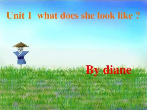 新湘少版五年级英语上册unit1 what does she look like01