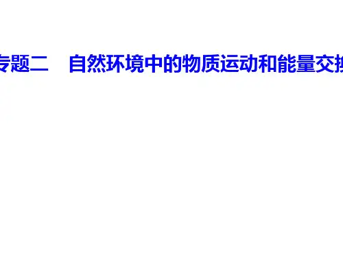 专题二考点5锋面、低压、高压等天气系统的特点