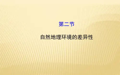 5.2自然地理环境的差异性 课件(人教版必修1)