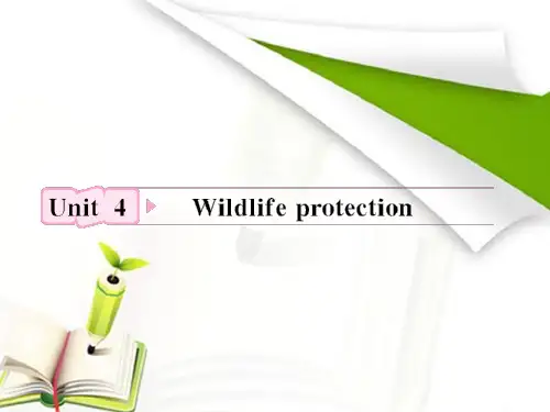 高考英语人教版一轮复习课件 必修2 Unit4 Wildlife protection