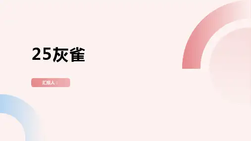 《25灰雀》(课件)