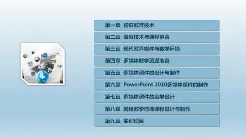 现代教育技术第四章  多媒体教学资源准备