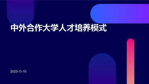 中外合作大学人才培养模式