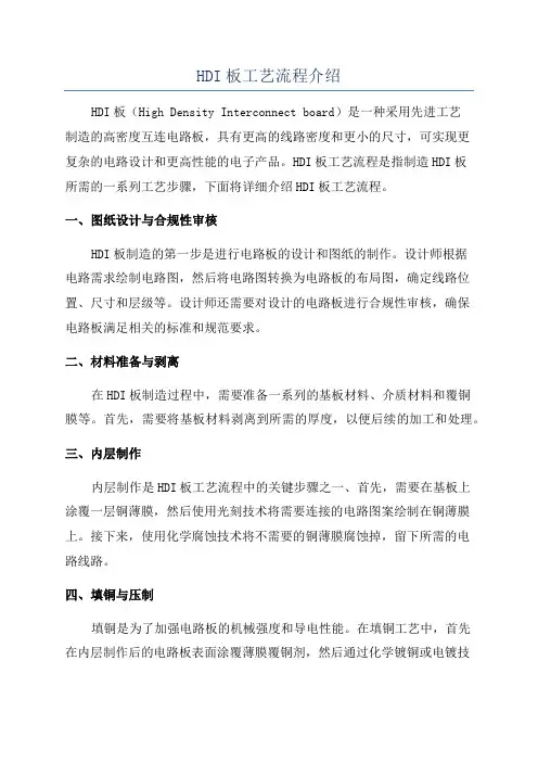 HDI板工艺流程介绍