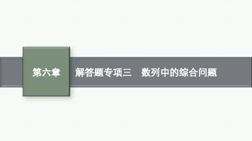 湘教版高考总复习一轮数学精品课件 第六章 数列 解答题专项三 数列中的综合问题