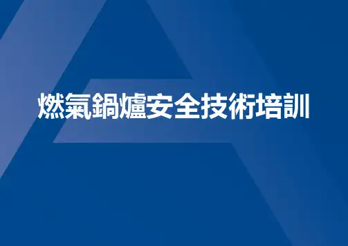 燃气锅炉安全技术培训(31页)