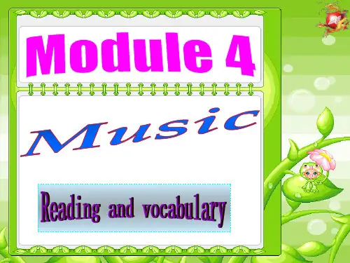 外研版选修六Module4MusicReadingandvocabulary课件