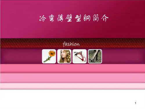 冷弯薄壁型钢ppt课件