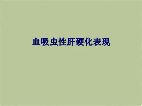 血吸虫性肝硬化表现(共10张PPT)