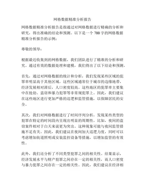网格数据精准分析报告