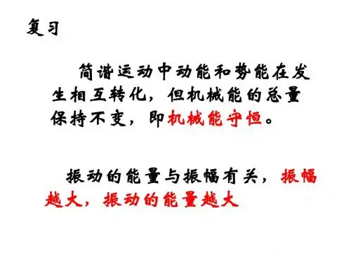 物体在外力作用下的振动(教学课件2019)