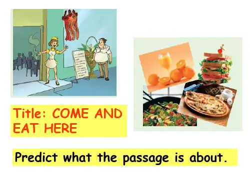 初中英语-Unit 2 Healthy eating reading课件(人教版必修3) (1)