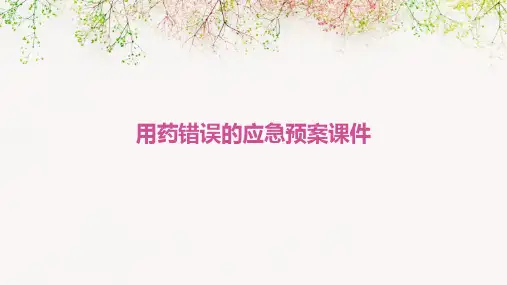 用药错误的应急预案课件