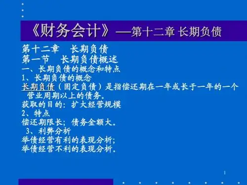 12长期负债