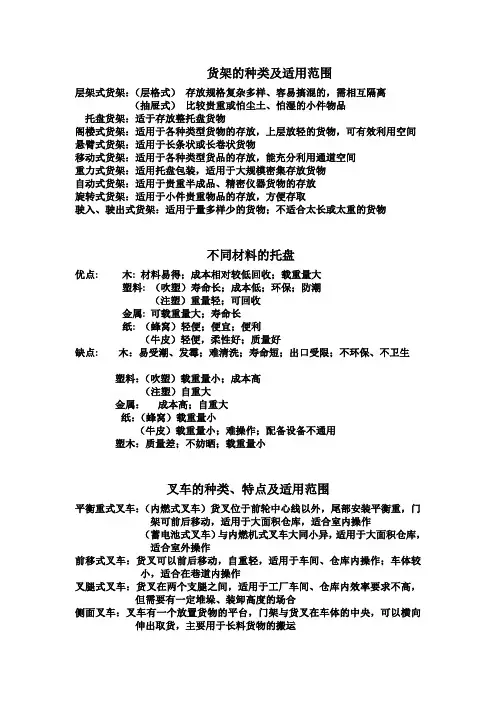 不同材料的托盘