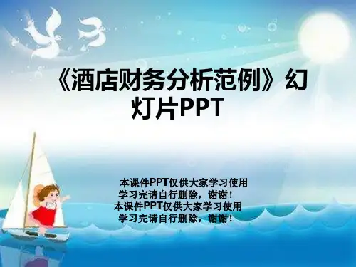 《酒店财务分析范例》幻灯片PPT