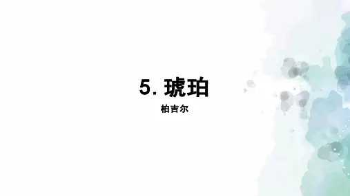 琥珀-ppt课件