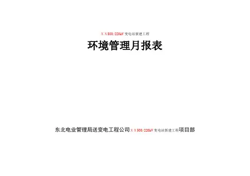 07环境管理月报表
