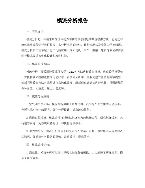 模流分析报告