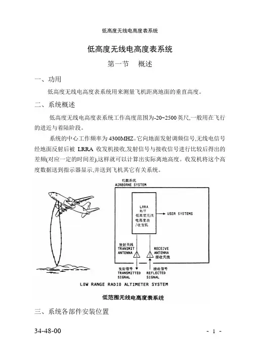 低高度无线电高度表系统