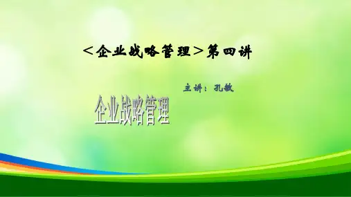 现代企业战略管理专题讲座(ppt 46页)